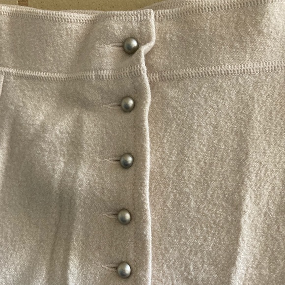 Eggshell wool skirt with - Picture 6 of 13